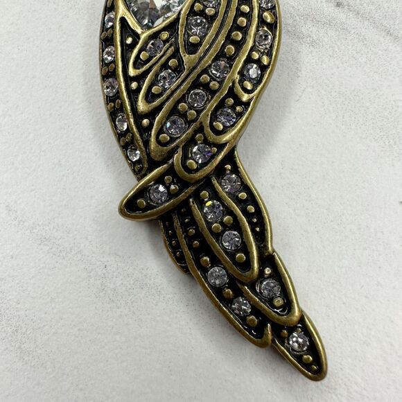 Chico's 2010 Rhinestone Parrot Bird Keychain Keyring - Picture 6 of 9